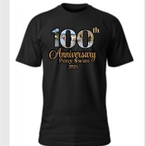 Black 100th Anniversary Short Sleeve Tee